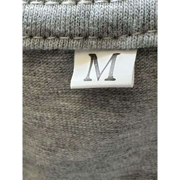 Loves Jesus and America Too Patriotic Christian Graphic Tee Gray M - Picture 4 of 6